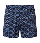 Cotton Sporty Cotton Boxers | Blue Diamonds 73506-3023